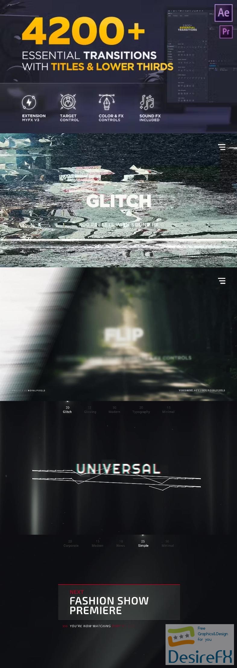 Videohive Transitions V4.1 20139771