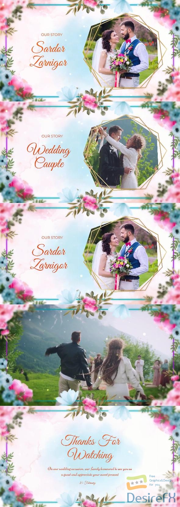 VideoHive Wedding Slideshow || Love Story Slideshow MOGRT 43172865