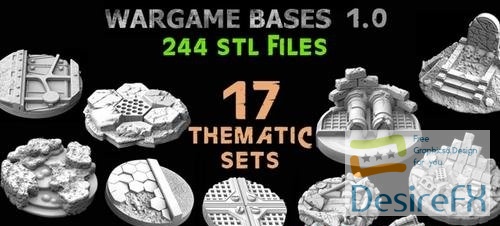 Wargame Base Toppers v1.0 – 3D Print