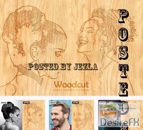 Woodcut Photo Effect - UWTSP8S