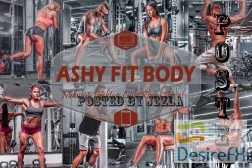 12 Ashy Fit Body Mobile & Desktop Lightroom Presets, Gray - 2450848