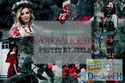 12 Photoshop Actions, Emotional Forest