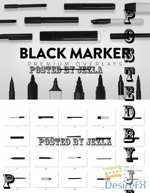 20 Black Marker Overlay - 12698892