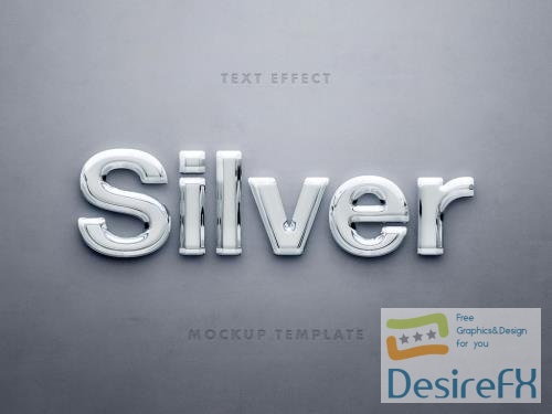 Adobestock - 3D Glossy Silver Wall Sign Logo Mockup 411957086