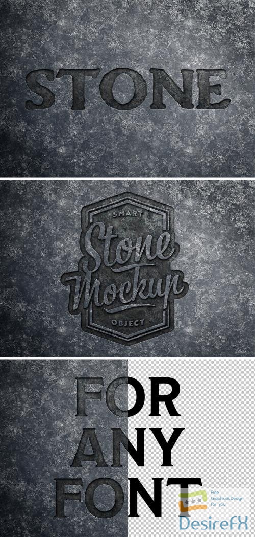 Adobestock - Carved Stone Text Effect Mockup 401058817