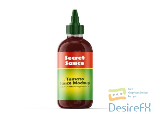 Adobestock - Sriracha Hot Sauce Bottle Mockup 546885327