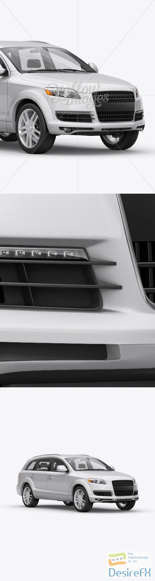 Audi Q7 Mockup - Halfside View 13189