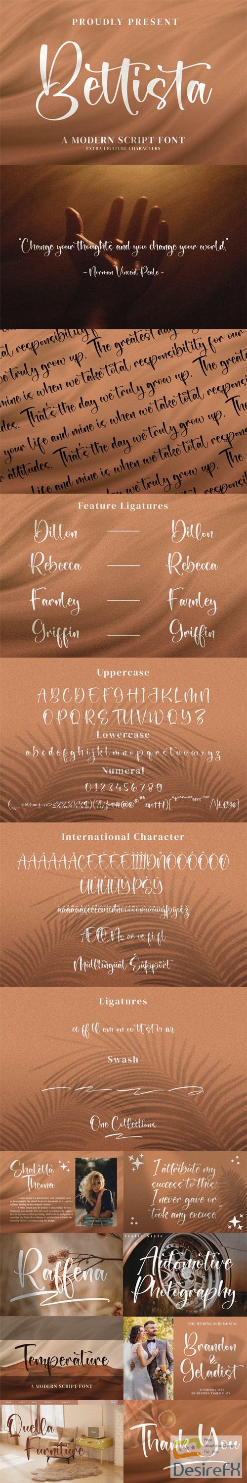 Bettista - Modern Calligraphy Font
