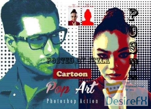 Download Cartoon Pop Art Photoshop Action - 12726797 