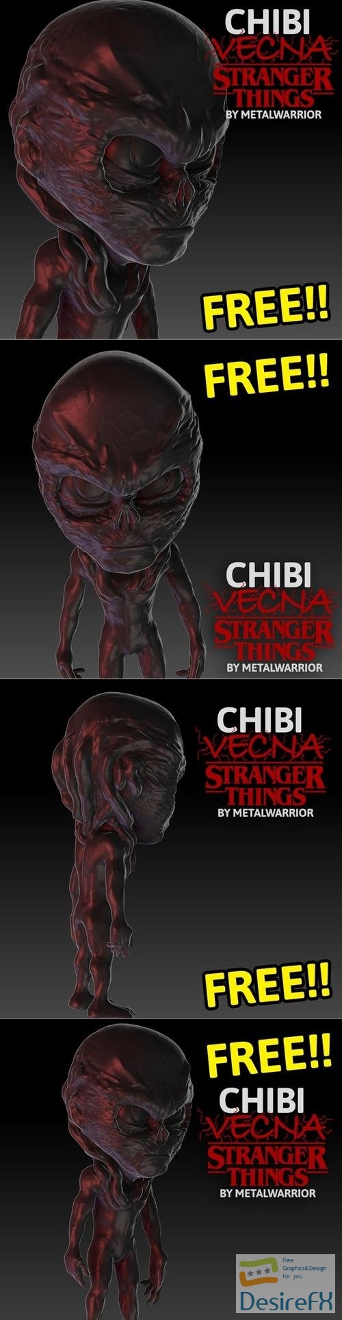 CHIBI VECNA Stranger Things – 3D Print