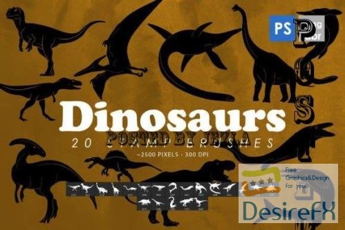 Dinosaurs Photoshop Stamp Brushes - 2428445