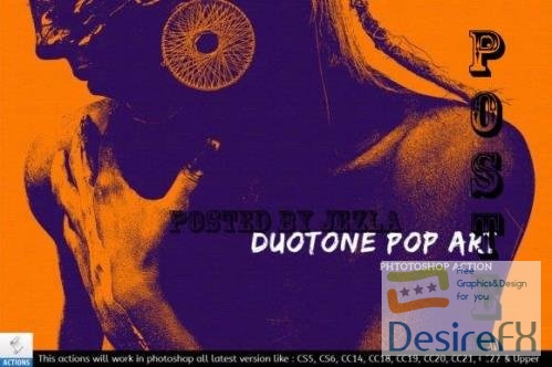 Duotone PoP Art Photoshop Actions - 12730638