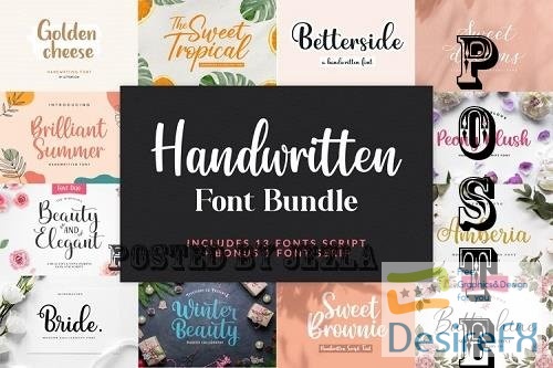 Handwritten Font Bundle by Letterflow