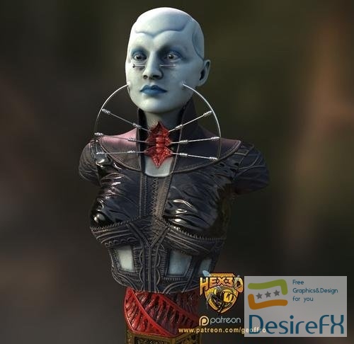 Hex3D - Female Cenobite – 3D Print