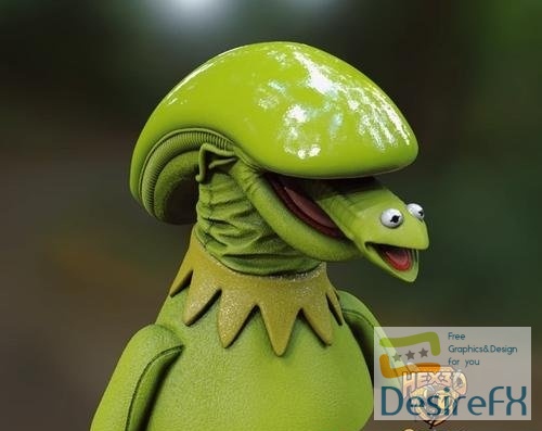 Hex3D - Kermit Xeno Morph – 3D Print