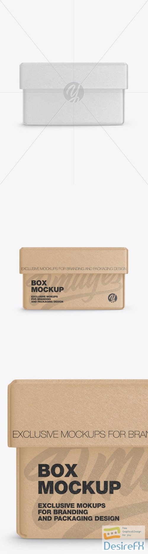 Kraft Paper Box Mockup 50242