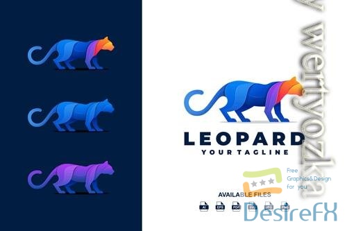 Leopard Colorful Logo Template