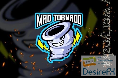 Mad Tornado - Esport Logo Template