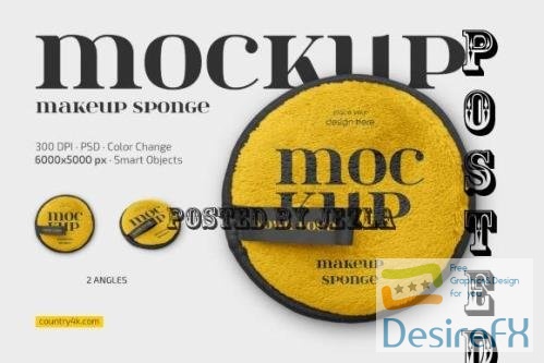 Makeup Sponge Mockup Set - 12779849