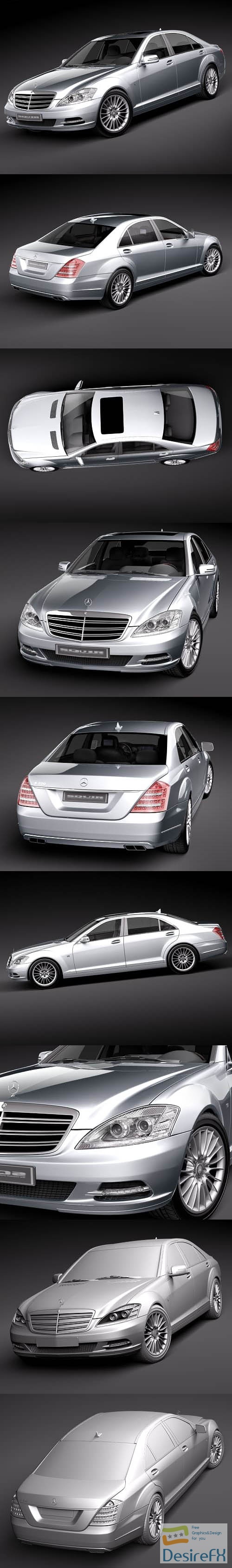 Mercedes S-Class 2010 3D Model