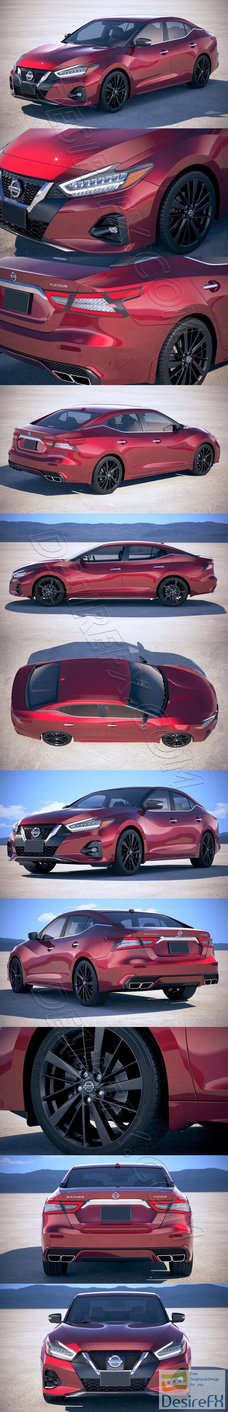 Nissan Maxima 2019 3D Model