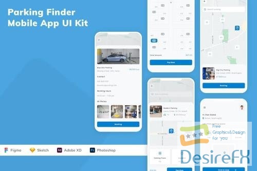 Parking Finder Mobile App UI Kit BMK9P4V