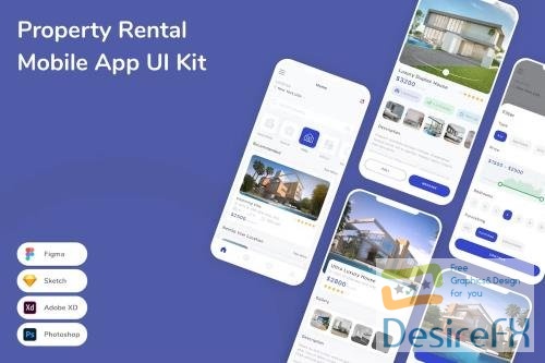 Property Rental Mobile App UI Kit 58VXLCN