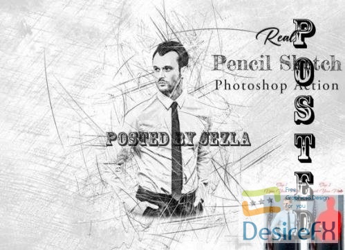 Real Pencil Sketch Photoshop Action - 12731026