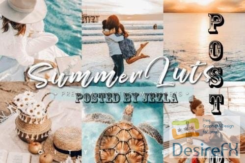 Summer Vibrant Travel Blogger Video Editing LUTs