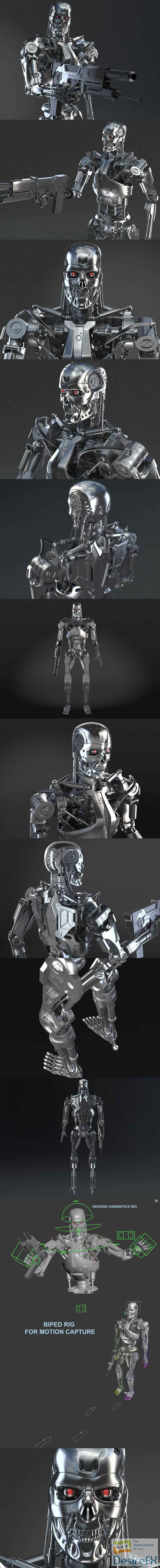 Terminator T800 3D Model