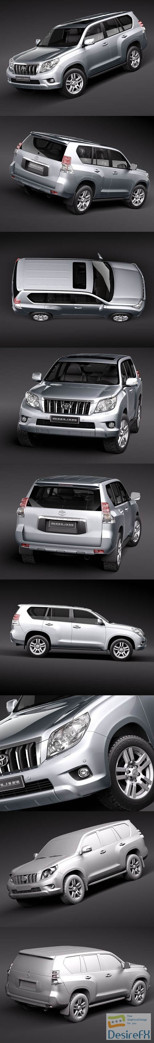 Toyota Land Cruiser Prado 2010 3D Model