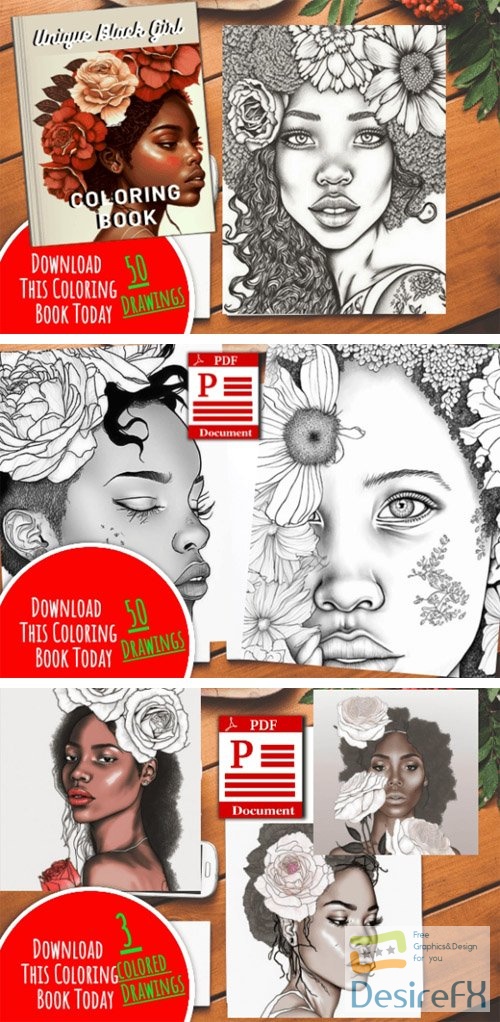 Unique Black Girl Coloring Book Pages