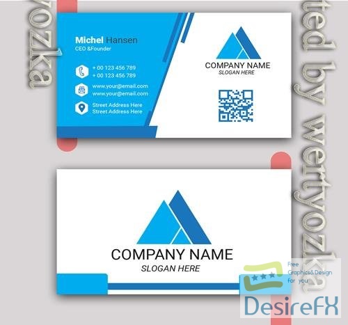 Vector business card template vol 3