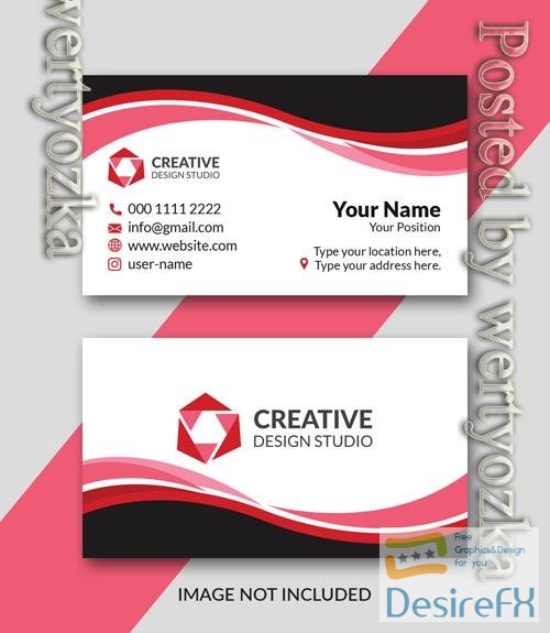 Vector business card template vol 5