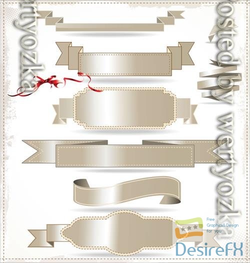 Vector ribbons and labels