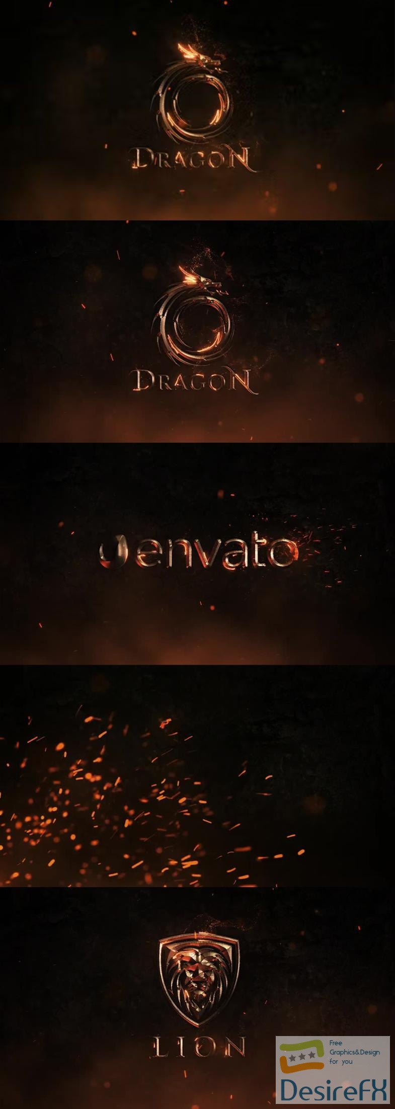 Videohive Epic Fire Logo Reveal 22655776
