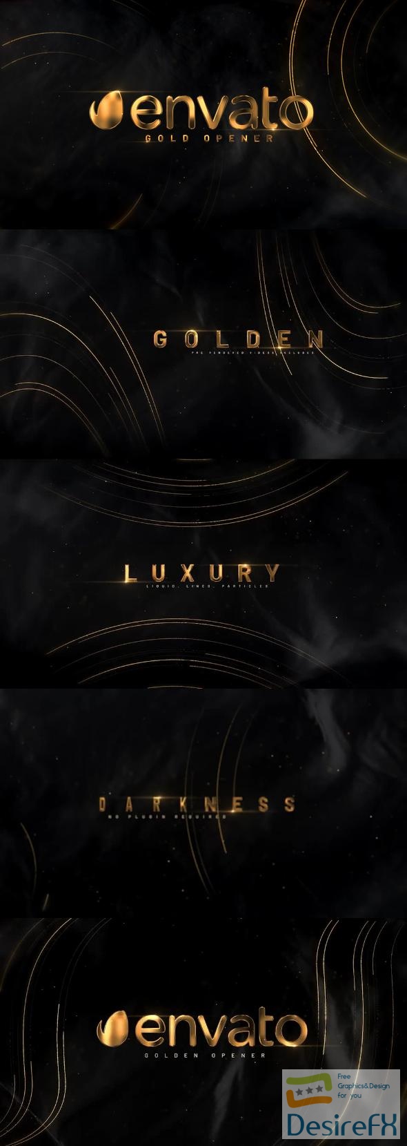 VideoHive Golden Awards Titles 42670843