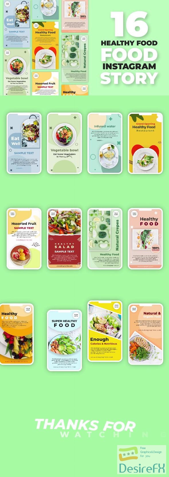 VideoHive Healthy Food Instagram Stories 32483729