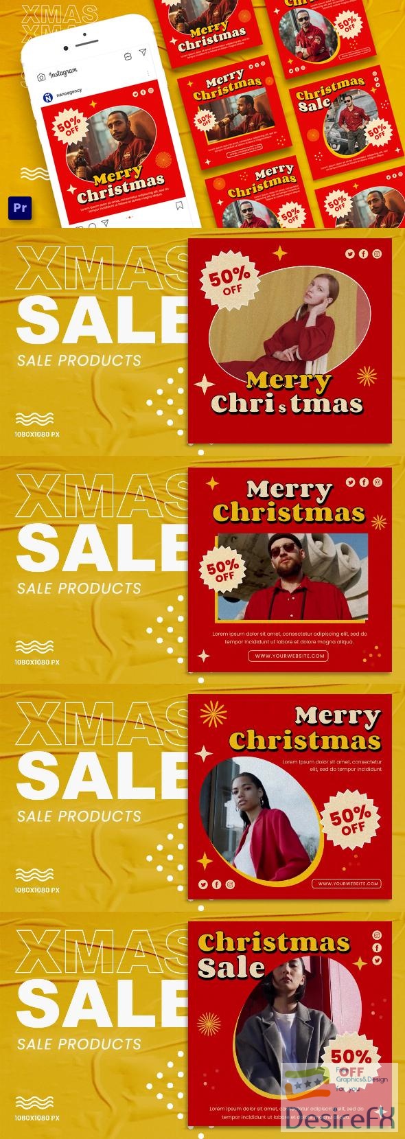 VideoHive Merry Christmas Sale Instagram Promo Post 42047621