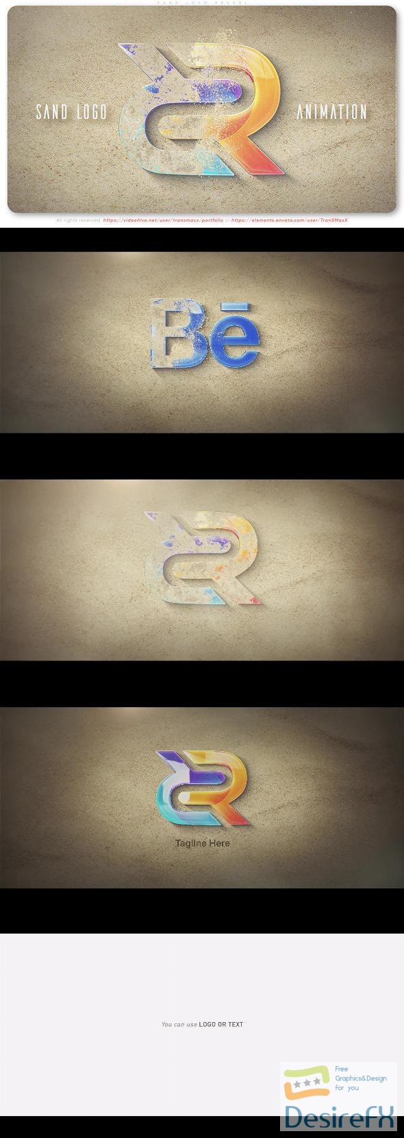 VideoHive Sand Logo Reveal 43343405