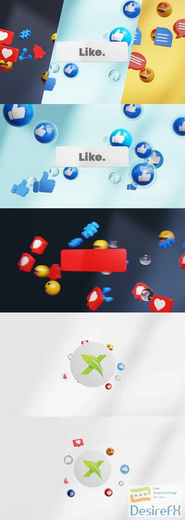 VideoHive Social Media Logo Reveal 43333582