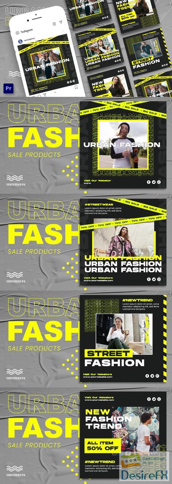 VideoHive Urban Fashion Instagram Post For Premiere Pro 42567160
