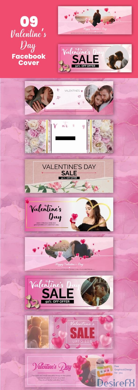 VideoHive Valentine Sale Offer Facebook Cover 35758596
