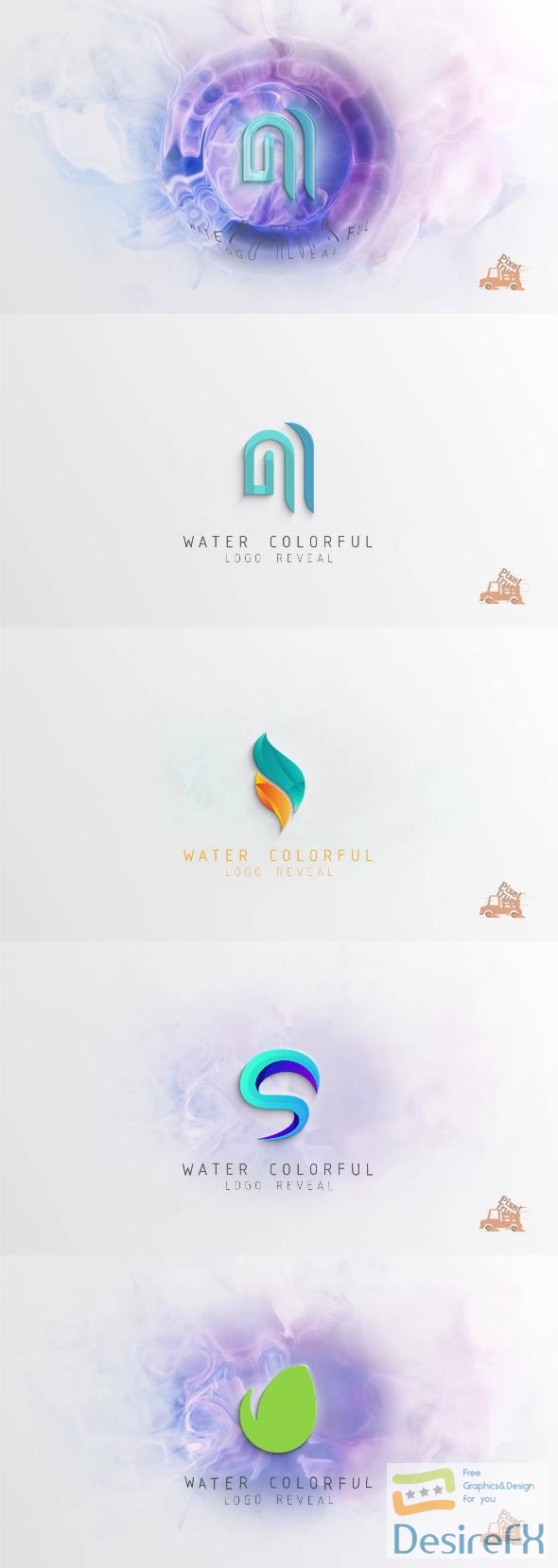 VideoHive Water Colorful Logo Reveal 43274219