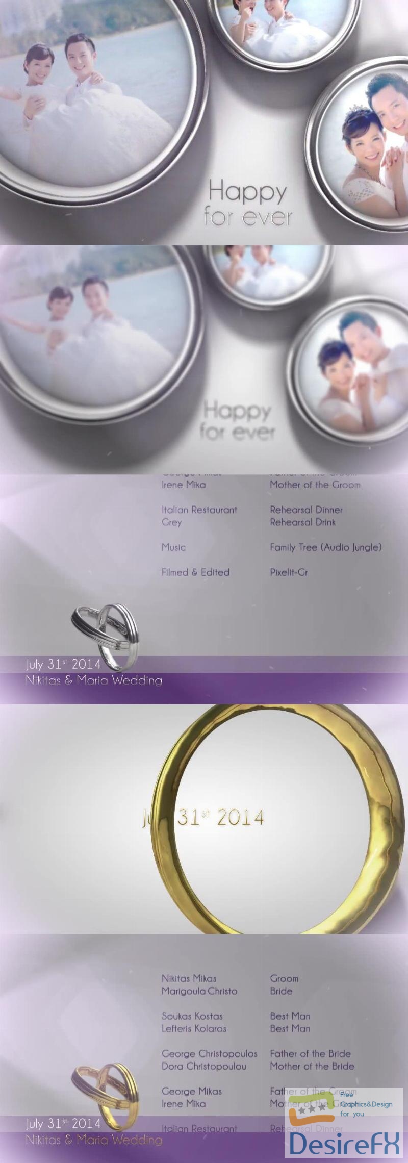 Videohive Wedding Rings 8521863