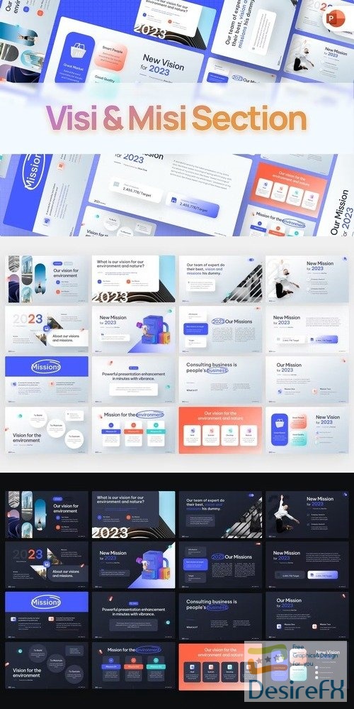 Vision & Mission Professional PowerPoint Template