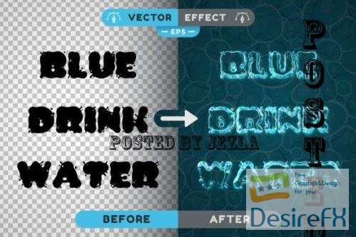 Water - Editable Text Effect - 12727037