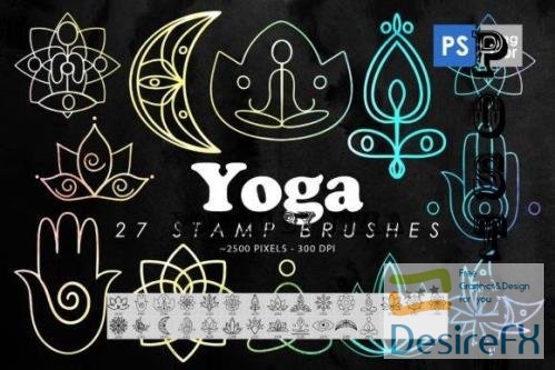 Yoga Spiritual Photoshop Stamp Brushes - 2428501
