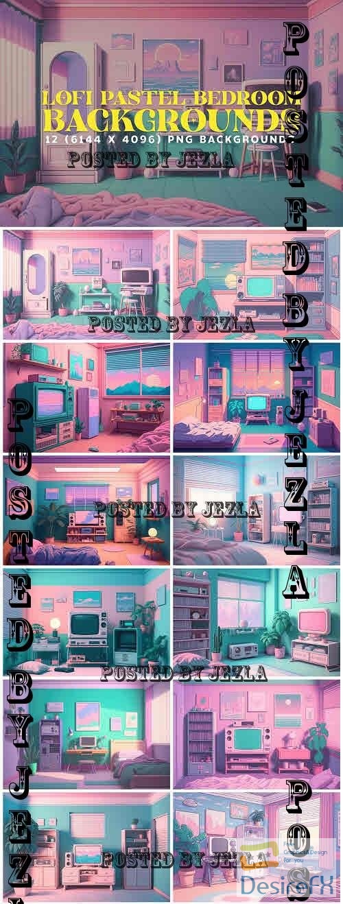 12 Pastel Vaporwave Bedrooms (Lofi) - 13417082