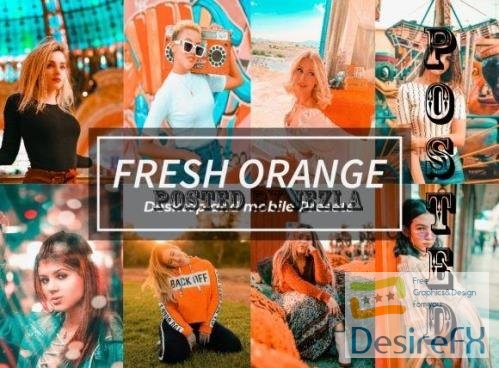 8 Fresh Orange Lightroom Presets